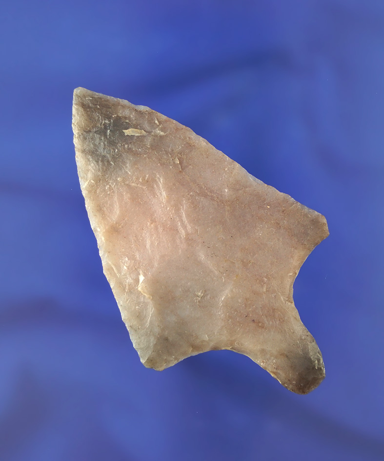 Exceptional 3 5/16" Dickson - Arkansas made from beautiful multicolored novaculite. Townsend.