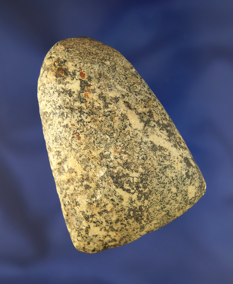 2 3/4" well styled Celt made from very attractive Hardstone. Found in Ohio.