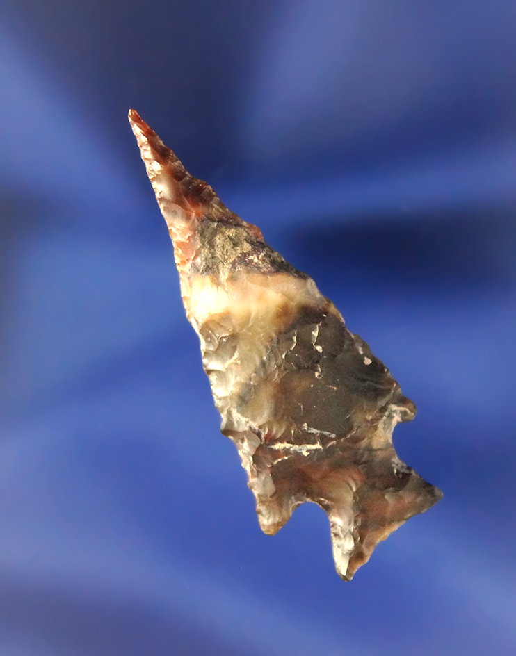 Beautiful material and needle tip on this unique 1 3/4" Arrowhead found  Klickitat Co., WA