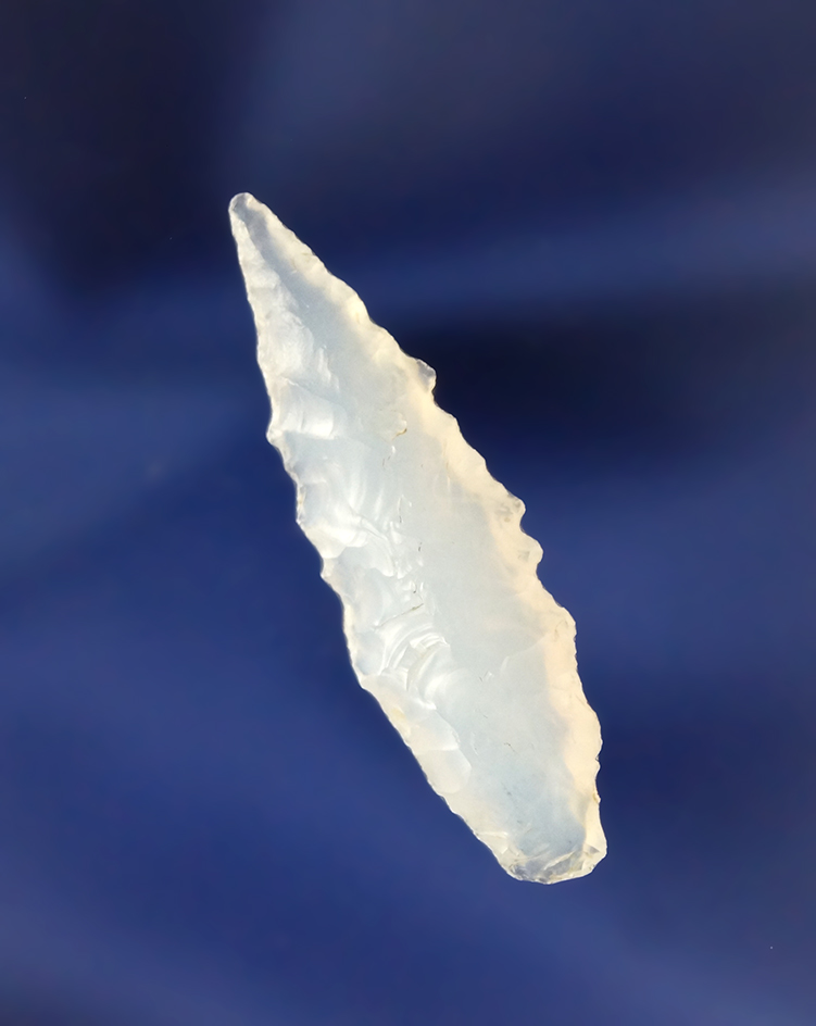 1 1/2" Translucent Agate Point found near Roosevelt, Washington in 1952 by Larry Freema.