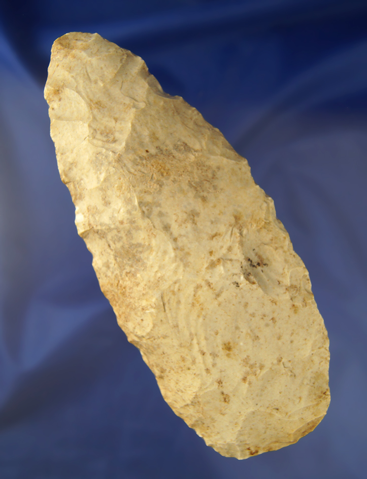 Large! 7 3/8" Flint Celt found in Summit Co., Ohio.