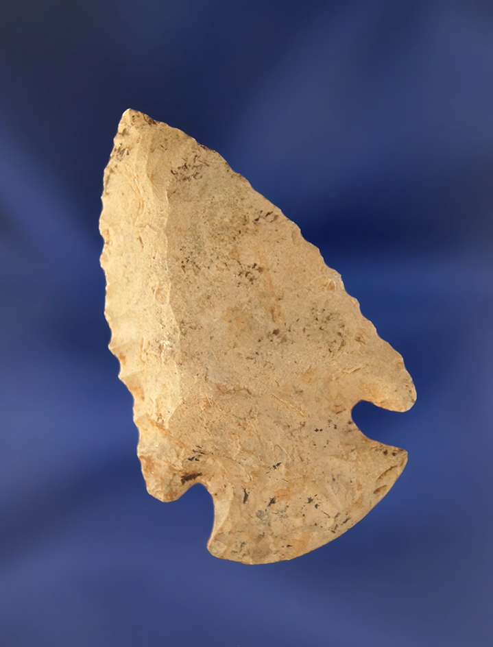 Well flaked is nicely styled 2 3/16" Dovetail found in southern Tennessee