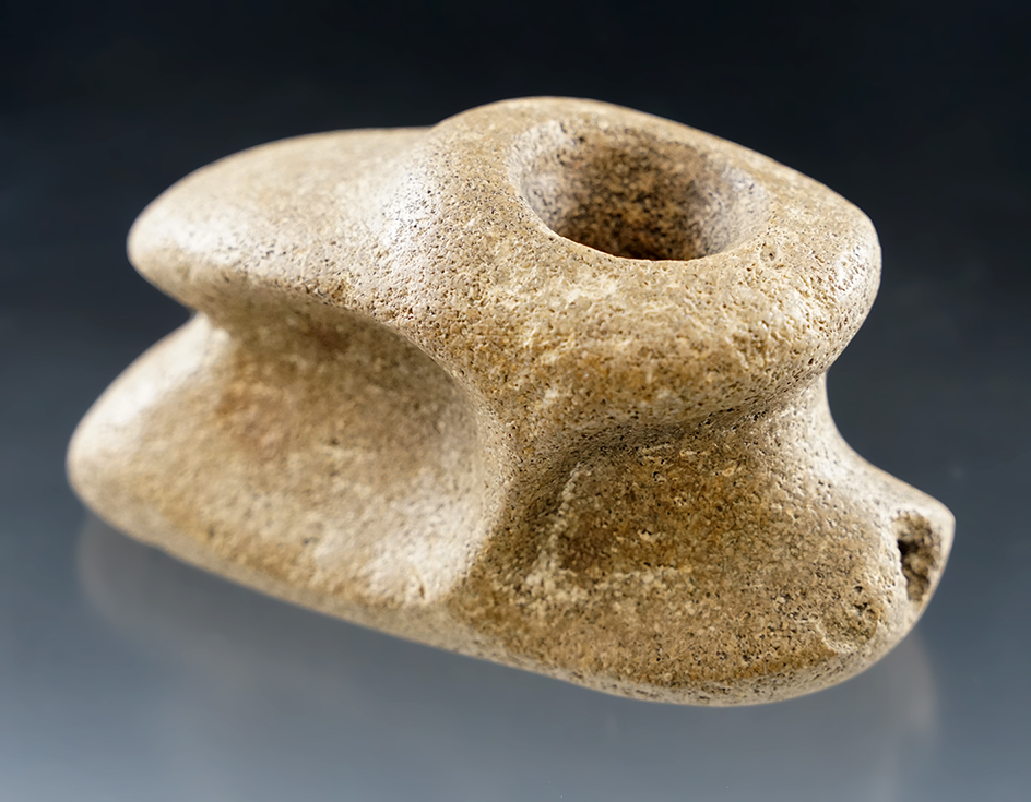 Rare 4" headless Bird (crane) Pipe of Dr. Gordon Meuser collection. Fulton, Ohio in Morrow Co.