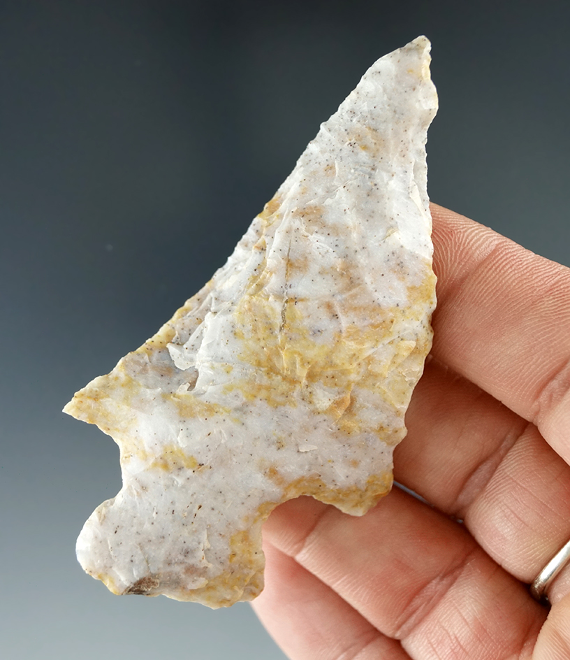 3" Hafted Shaft Scraper found in Sullivan Township, Ashland Co. Ohio.