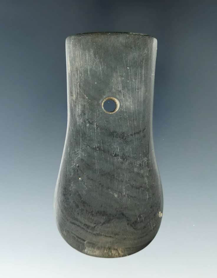 Well styled and nicely polished 3 3/8" Keyhole Pendant found in Ashland Co. Ohio.