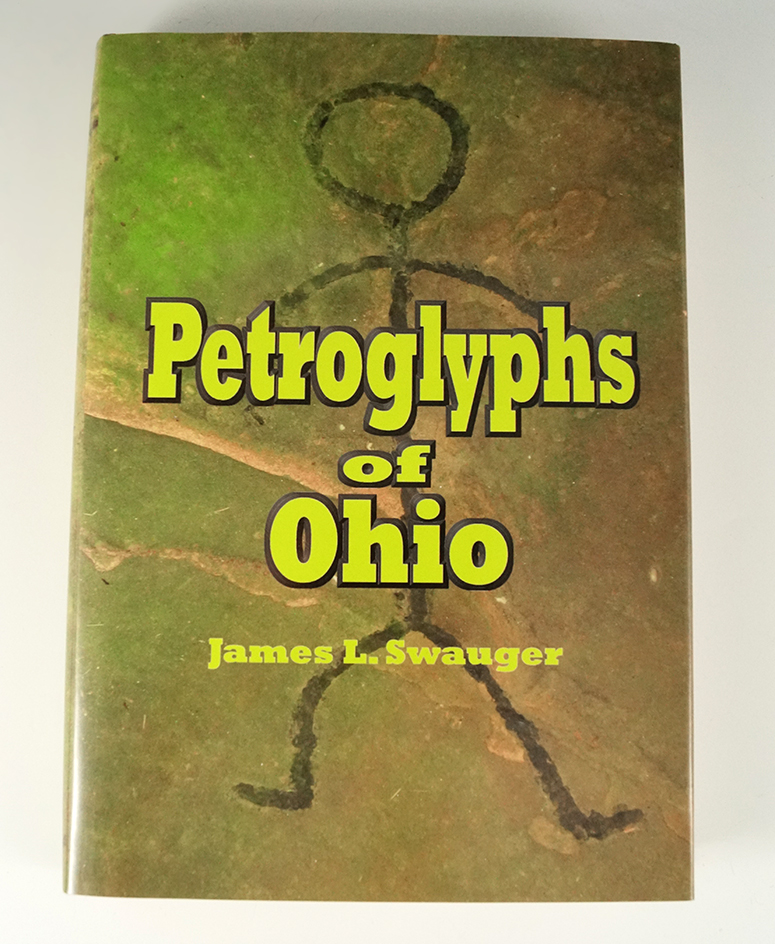 Hardcover book: "Petroglyphs of Ohio" by James Swauger.