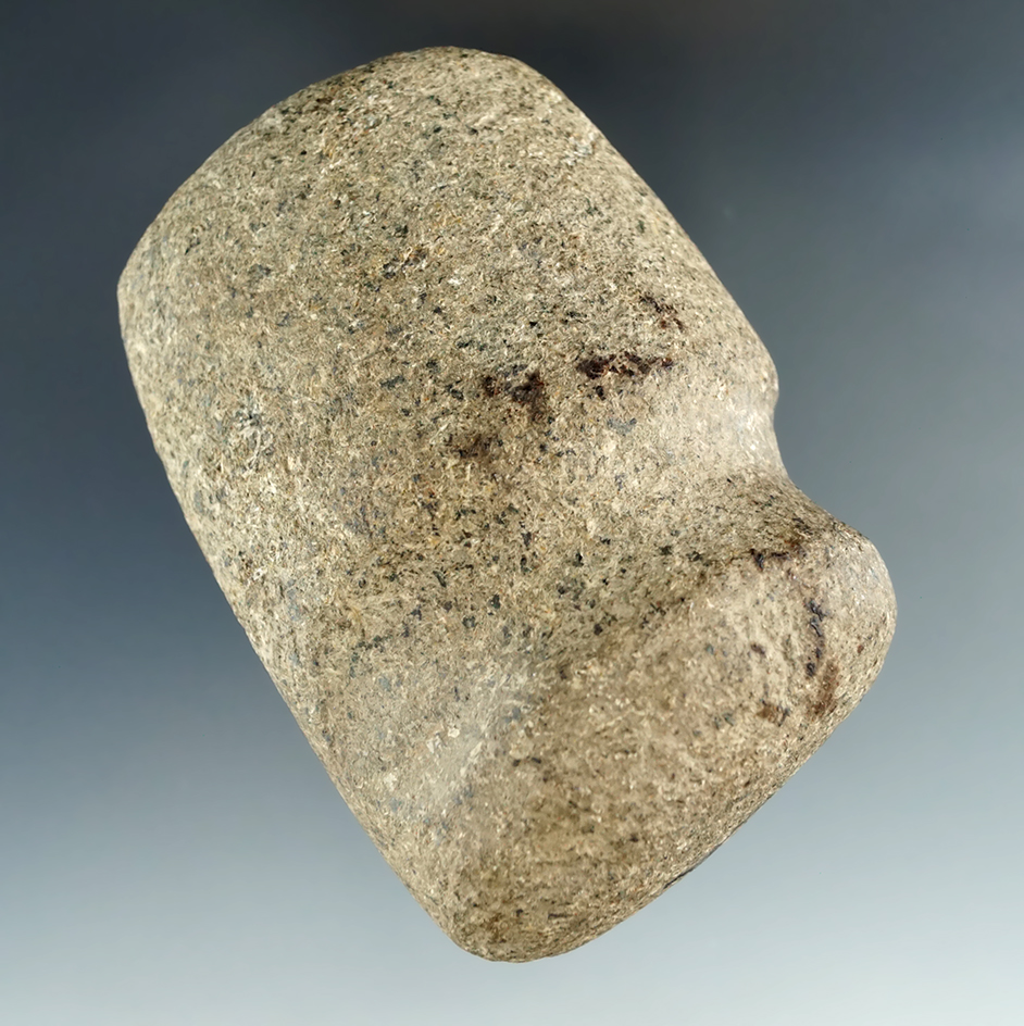 3 1/4" Long 3/4 Groove Hammerstone found in Warren Co. Ohio.