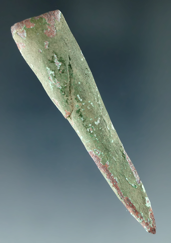 2 5/8" Old Copper Culture Conical Projectile Point found in Marinette Co. Wisconsin.