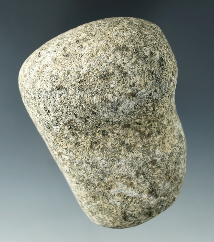 3 1/16" Long 3/4 Grooved Hammerstone made from granite found in Ohio.