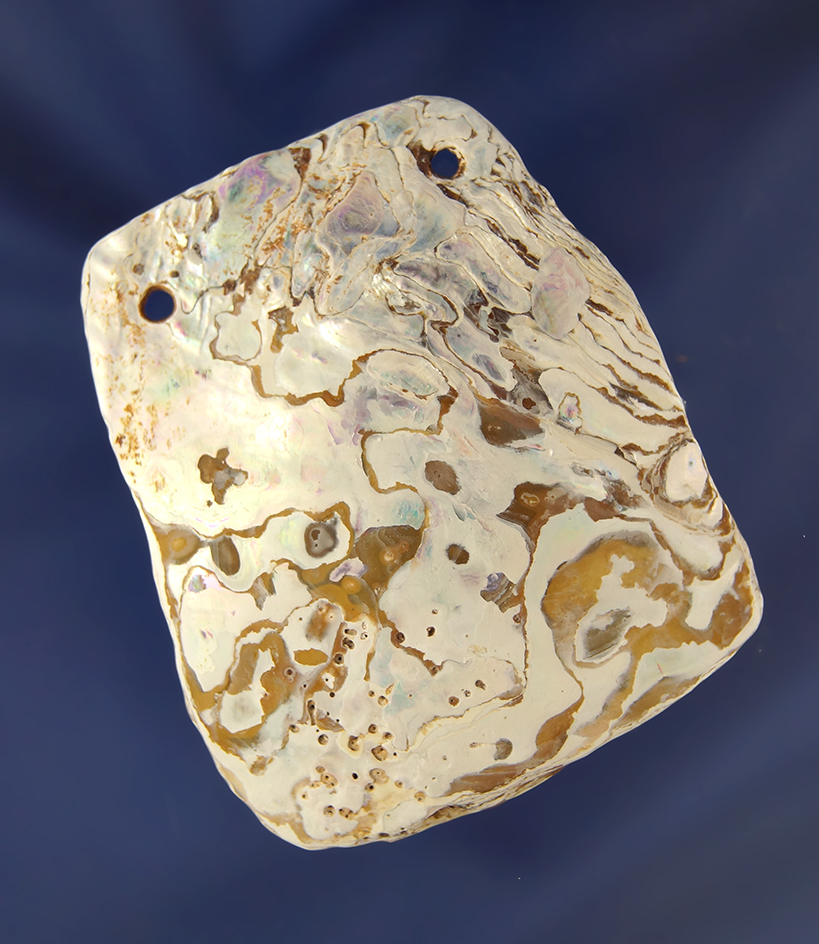 2 3/8" Abalone Shell Pendant found in California.