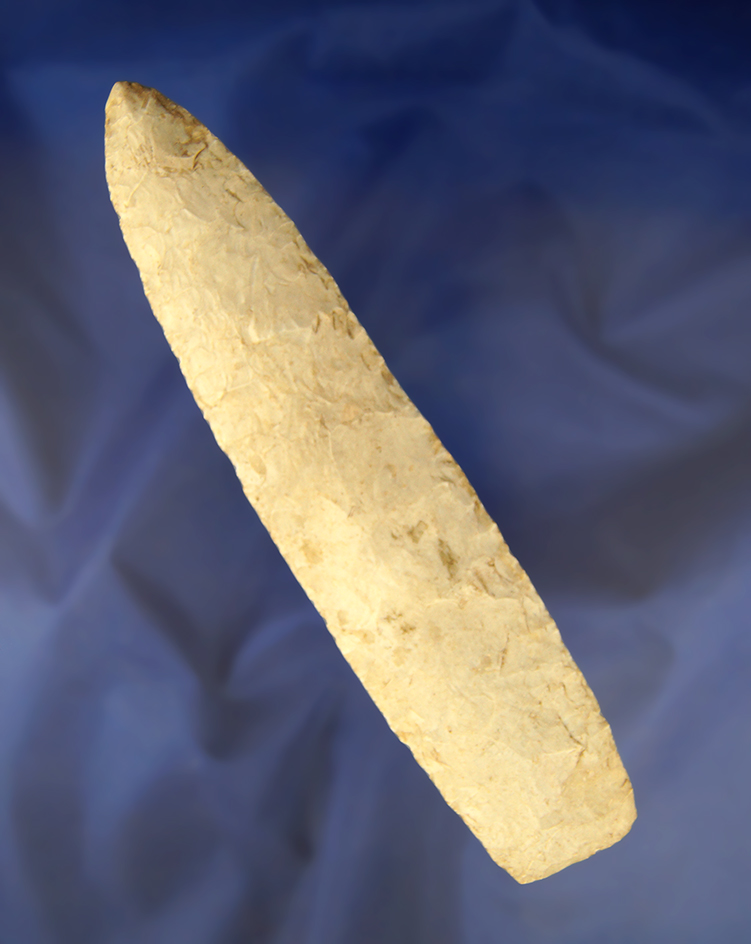 Huge! 7 7/8" Burlington Chert Knife found in Pike Co., Missouri.  Part of a cache with lot #302.