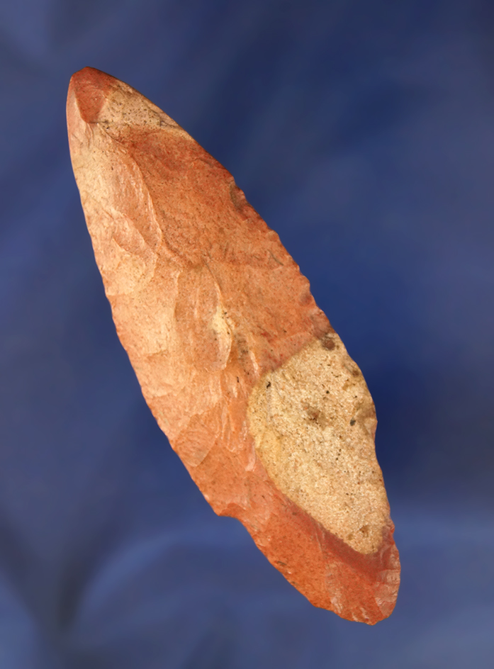 3 15/16" Adena used as a pipe drill with ancient use polish to bit area.  Missouri.  Jackson COA.