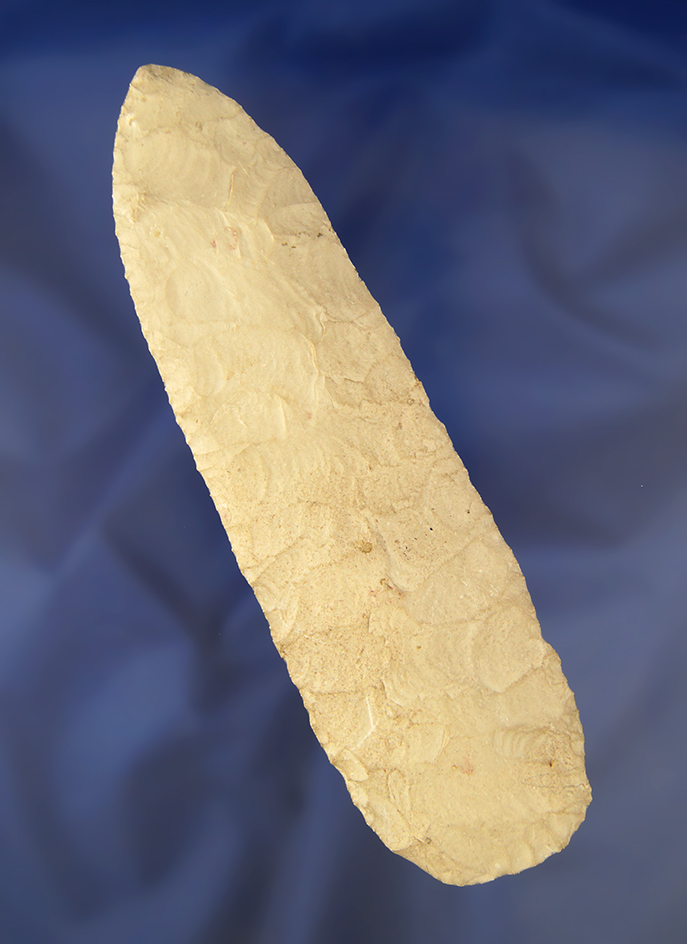 6 1/8" Burlington Blade found near the Chariton River in Schuyler Co., Missouri.  Ex. Charles Shewey