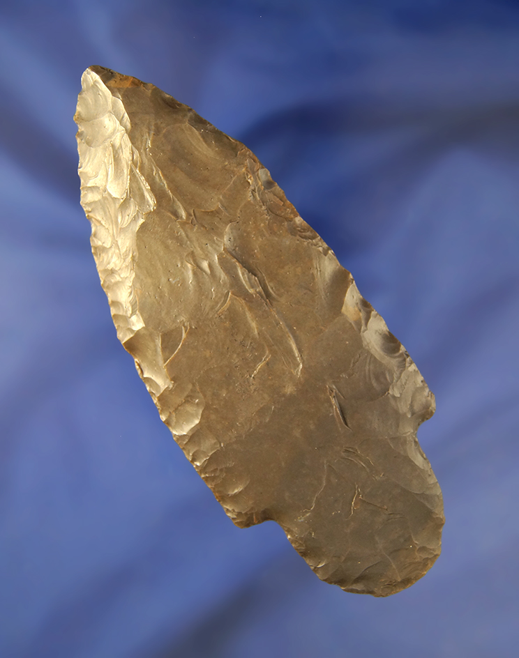 Large 5 1/8" Hornstone Adena found in southern Indiana.