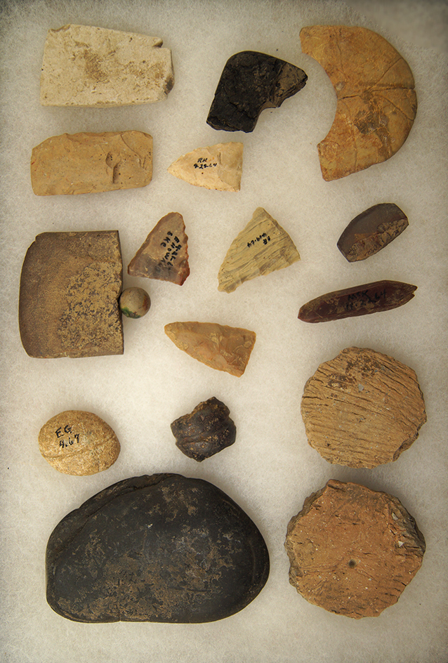 Group of assorted Artifacts, largest is 3 3/4" found in Greenup Co., Kentucky.
