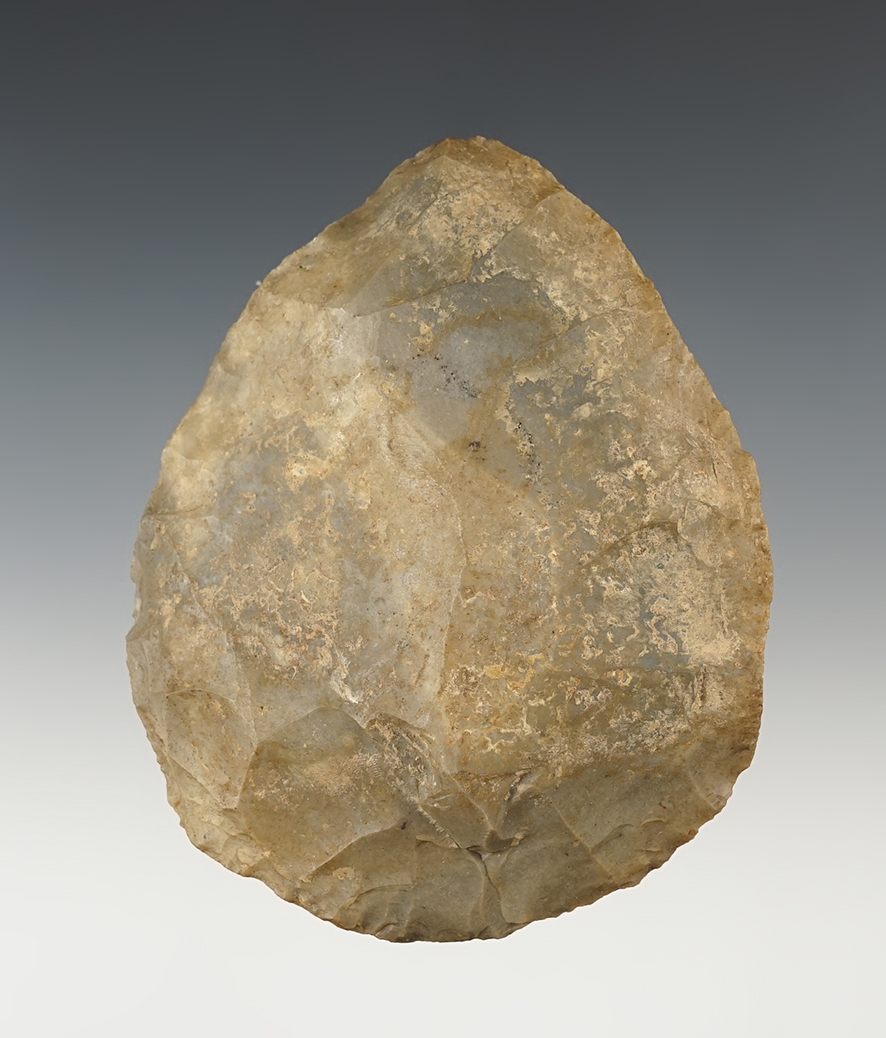 4" Crib Mound Blade made from patinated Hornstone.