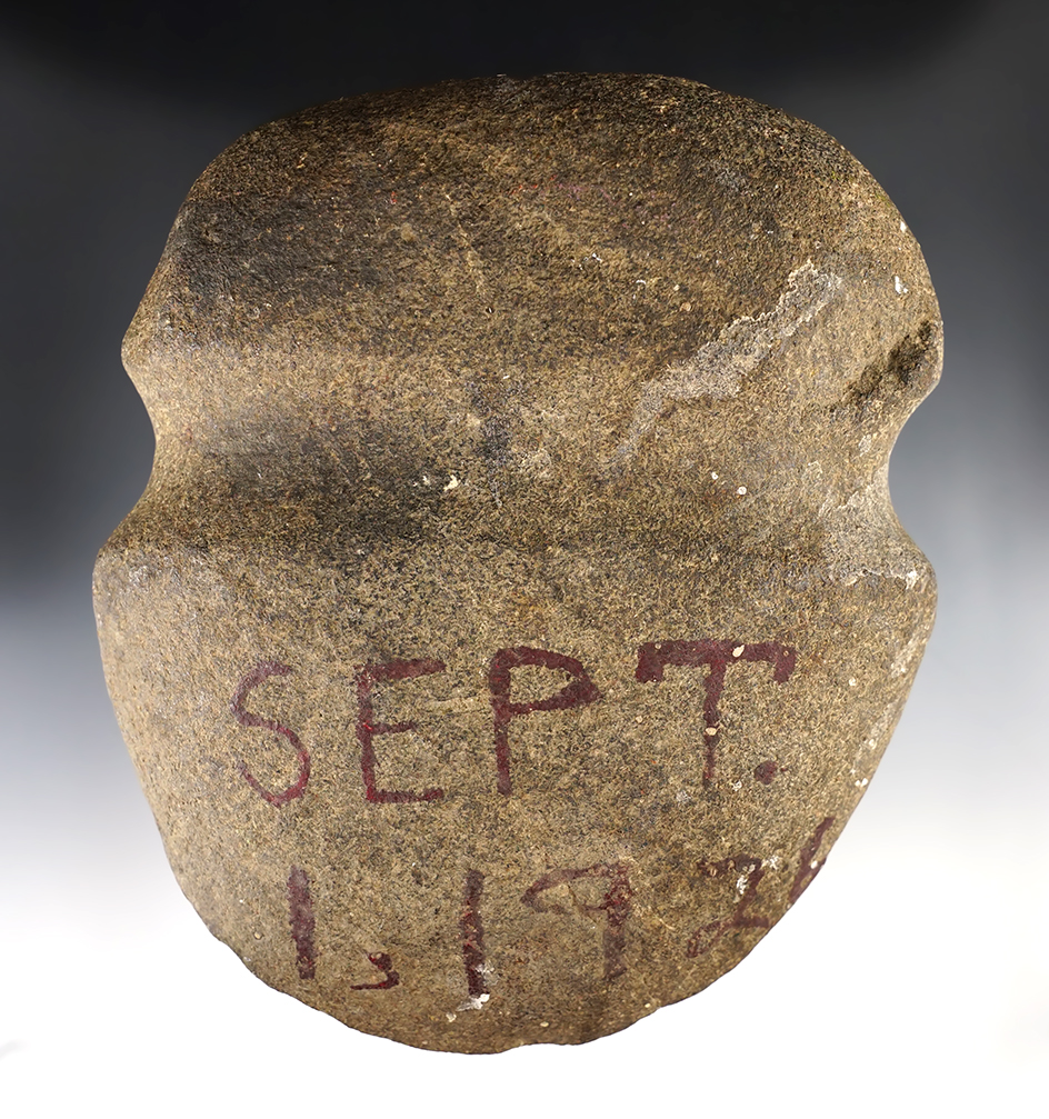 Large 6 3/4" long Full Groove Midwest Axe found on September 1st, 1926. 