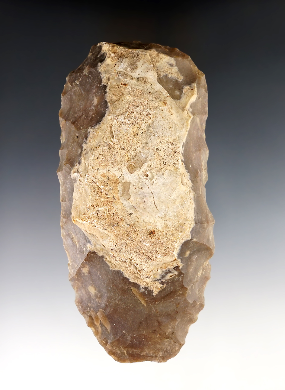 Large 5 7/8" Uniface Knife - Central Texas. Made from well patinated Edwards Plateau.