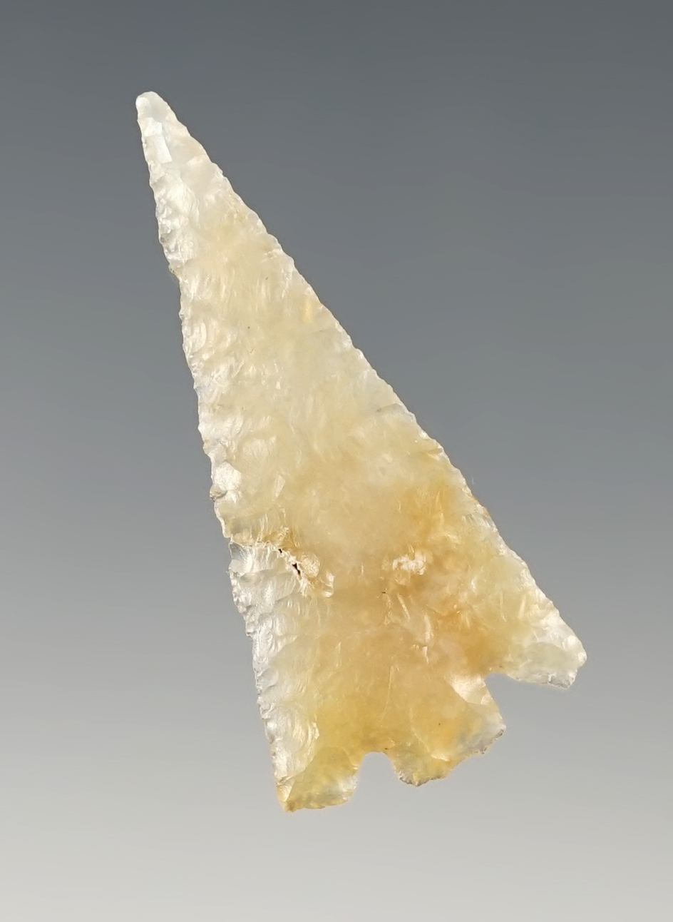 1 1/2" beautifully flaked classic Eastgate found near the Columbia River, Washington.