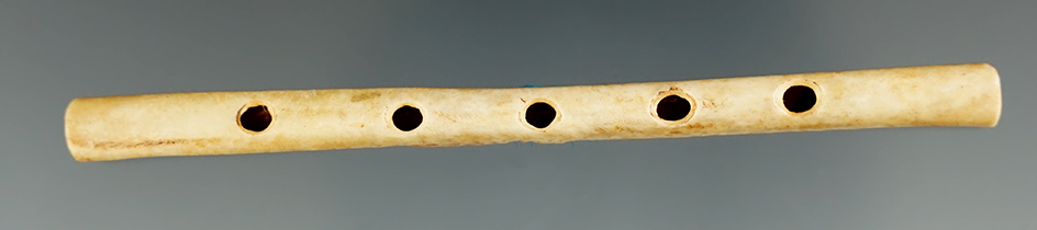 3 3/8" bone flute found in Bracken Co., Kentucky.
