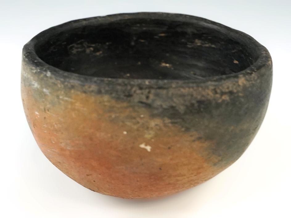 3 1/2" x 2 3/16" Southwestern pottery bowl. Ex. Sam Wasion, acquired from LeRoy E. Hooveler