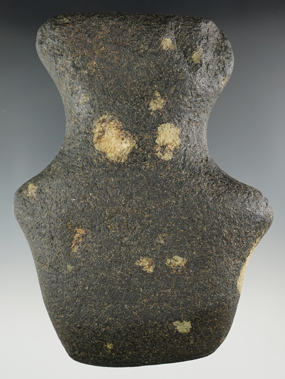 Rare! 5 12" Michigan Barbed Axe that is nicely polished. Made from porphyry.  St. Joseph Co., MI.