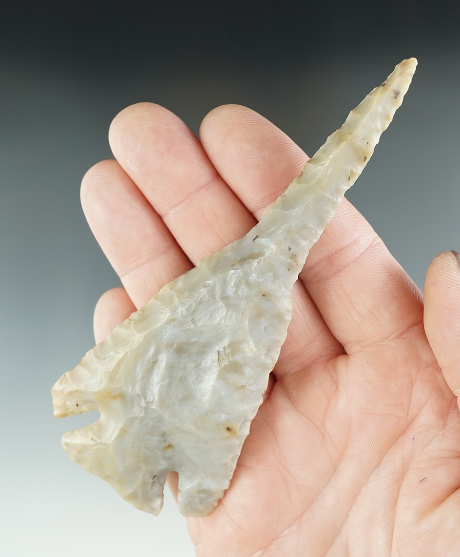 Sale Highlight! 4 3/4" Lost Lake Drill.  Investment grade relic! Found in Ross Co., Ohio. Ex. Stephe