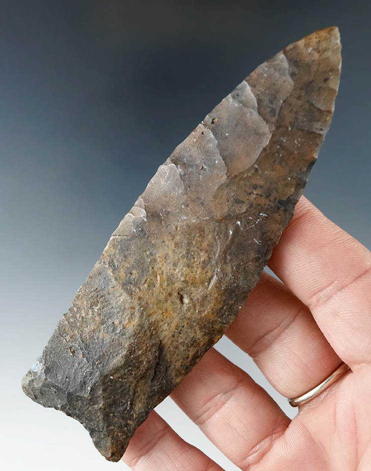 4 5/16" Paleo that is one half restored found in Alachua Co., Florida.