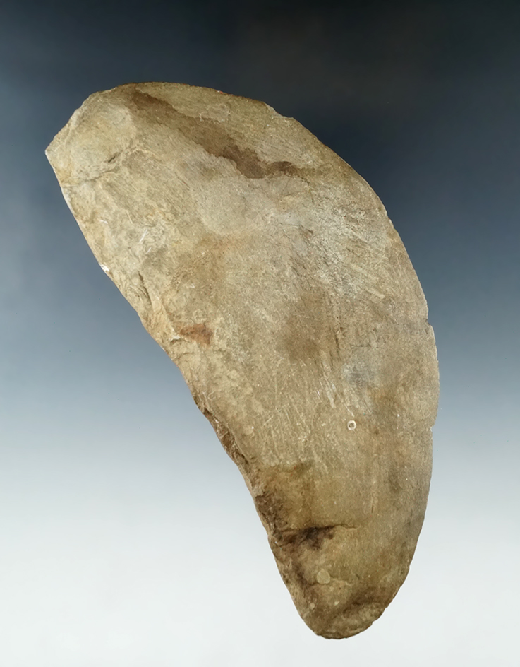 Rhode Island! 5 5/8" ground slate hand Knife found in Smithfield, Rhode Island in 1830.