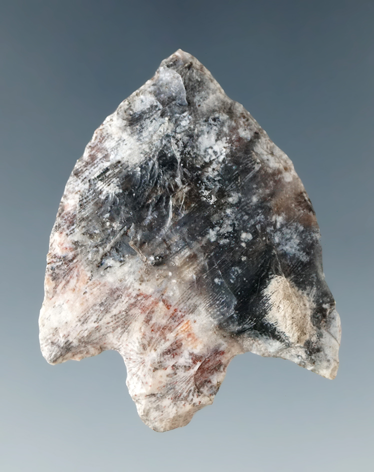 1 5/8" made from attractive multicolored material found in Hillsborough Co., Florida.