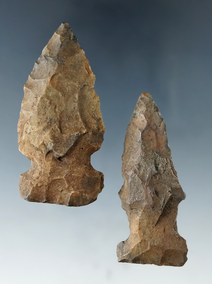 Set of Bolen Knives from an old collection found in North Florida, largest is 2 1/4".