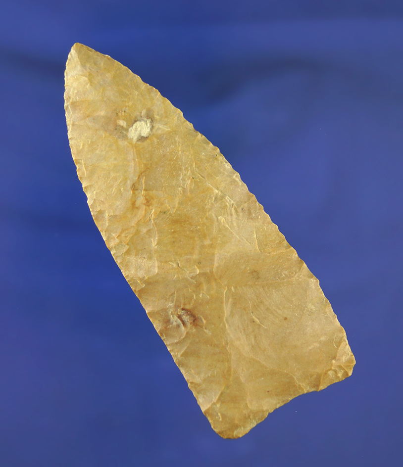 3 11/16" paleo Knife found in Western Tennessee. Comes with a Dickey COA.