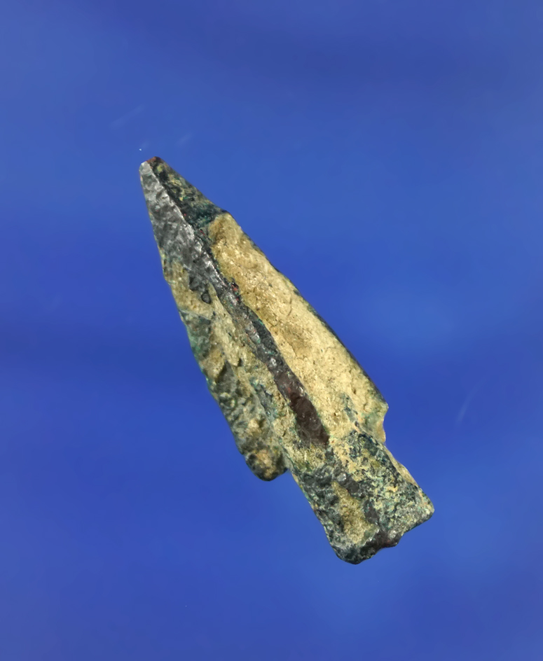 Old world artifact! 1 1/8" Bronze Roman arrowhead.