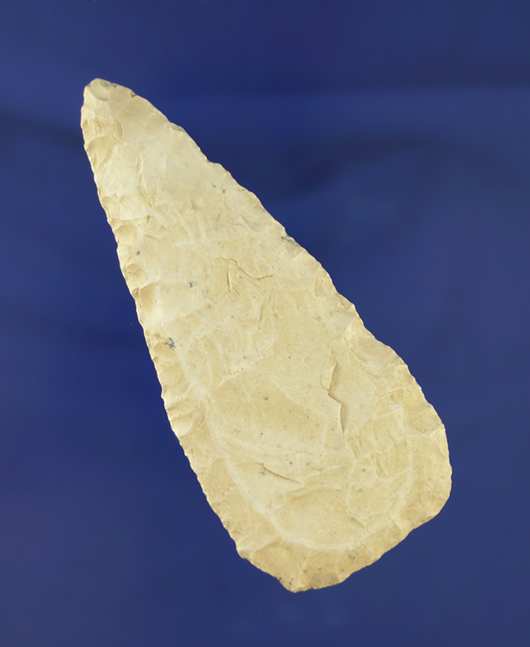 Heavily patinated 3 13/16" Flint Blade found by Louis Brunke in Colorado between 1895 in 1930.