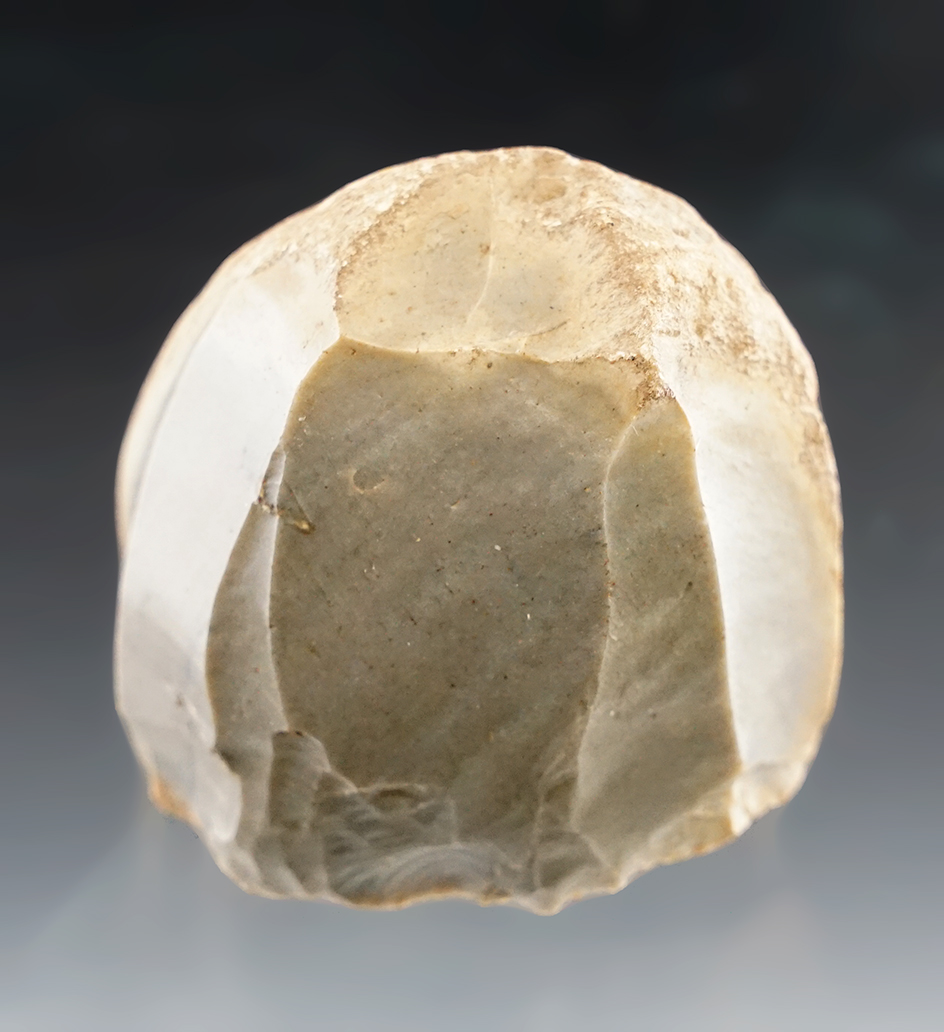 Very nice 2" by 2" Indiana Hornstone Hopewell Core found in Kentucky that is highly patinated.