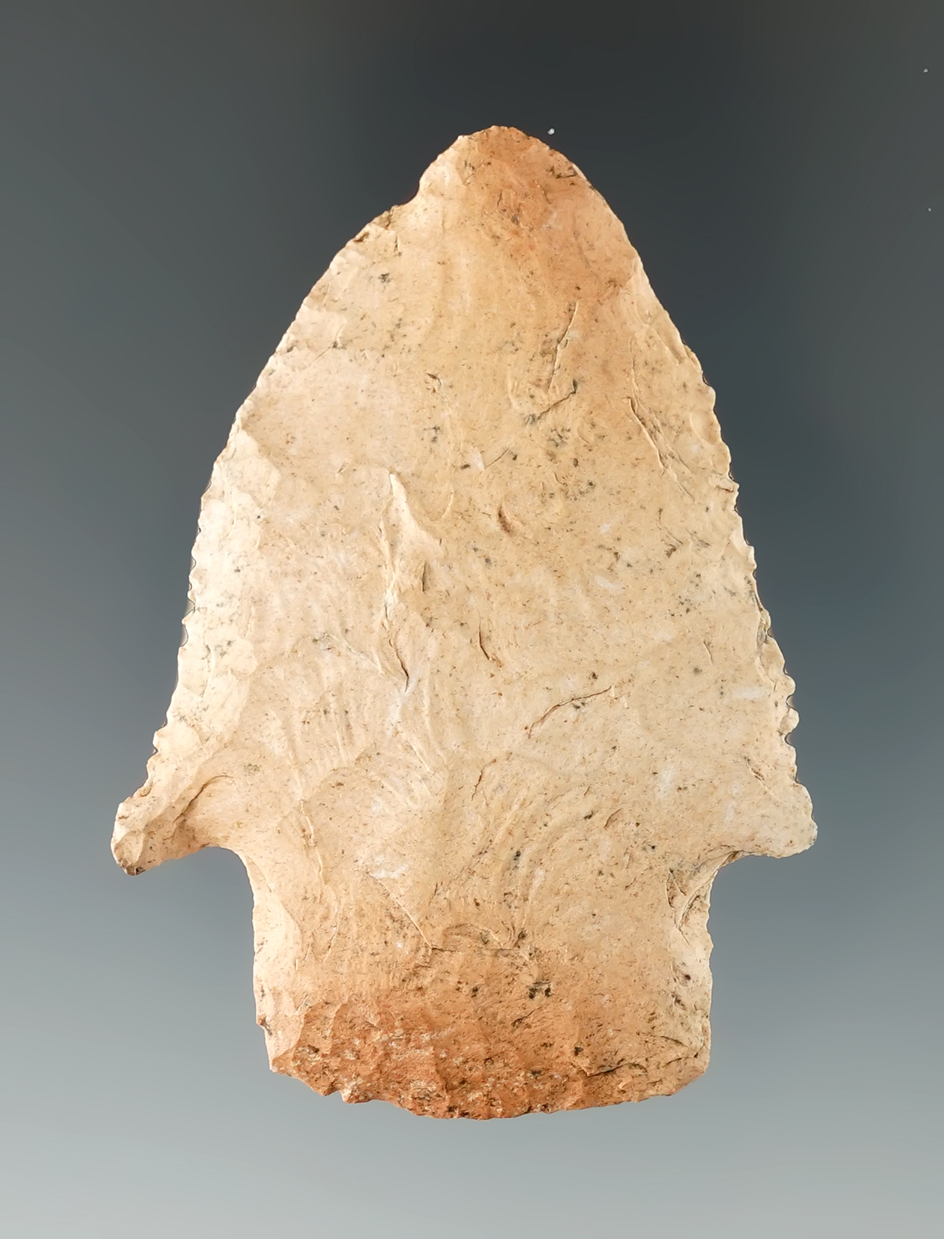 2 3/16" nicely serrated Stemmed Knife found in Searcy Co., Arkansas.