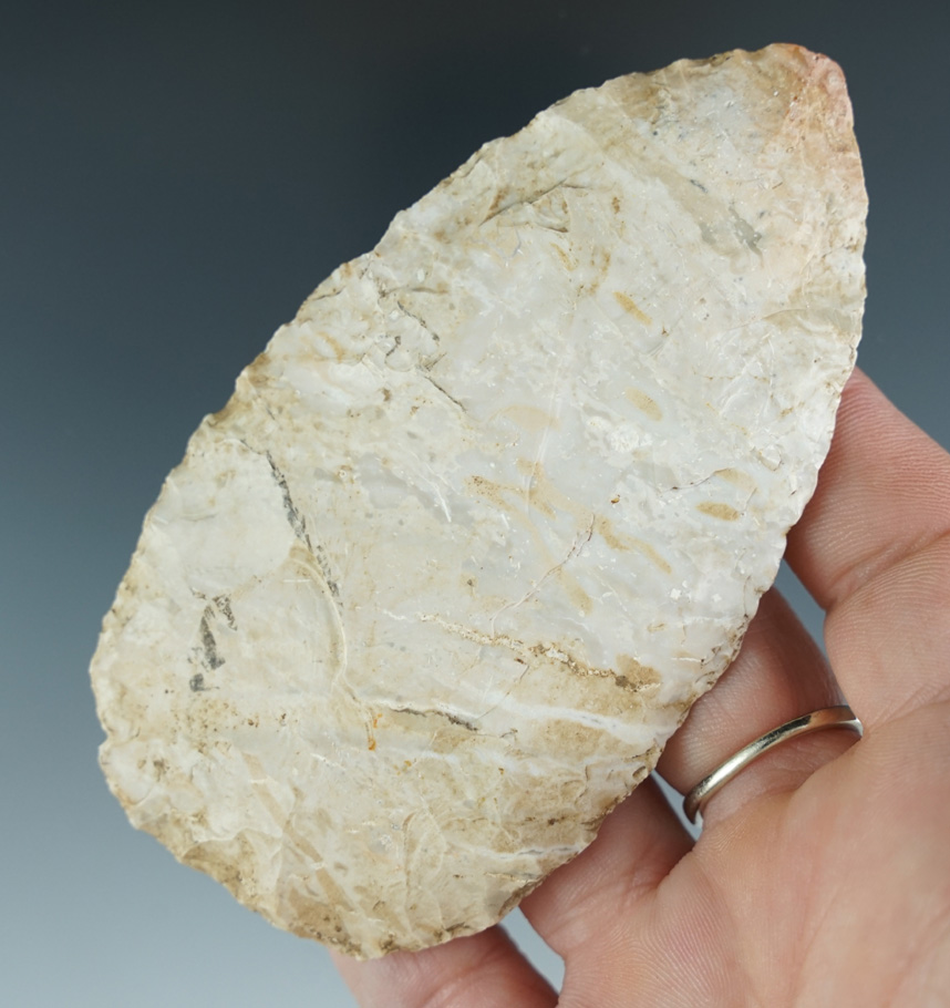 3 7/8" archaic blade found in pulp Co.,  Missouri in 1934.