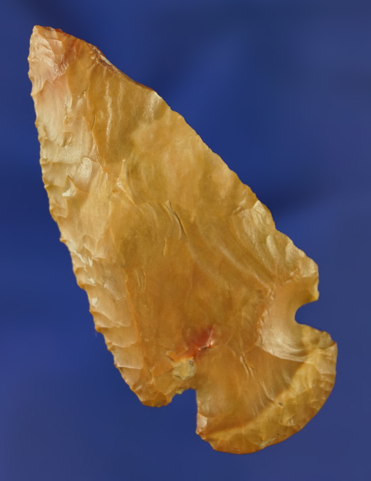 2 5/8" Beveled Dovetail found in Mississippi. Ex. Jerry Dickey collection.