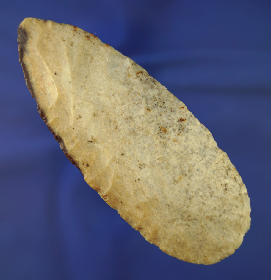 5 7/16" well flaked and heavily patinated Blade found in Indiana.