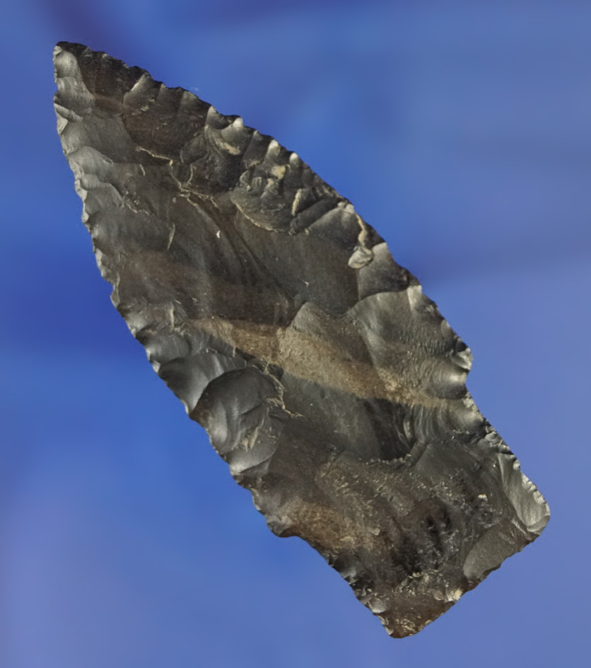 Nice! 3 1/8" Scottsbluff found in McIntosh Co.,  Oklahoma.  Thin and nice. Bennett COA.