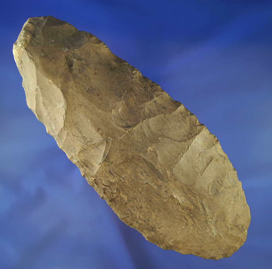 Large 9 1/4" Dover Flint Hoe found in Montgomery Co., Tennessee.