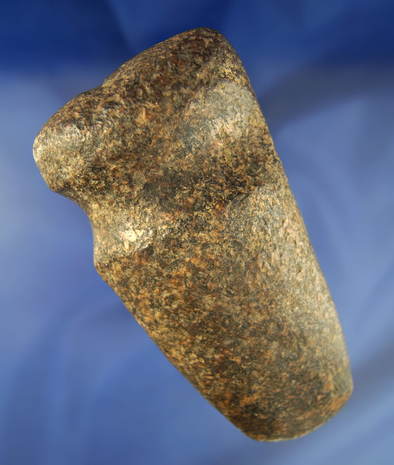Nicely polished 5 7/16" long 3/4 grooved Axe found in Henry Co.,  Ohio.
