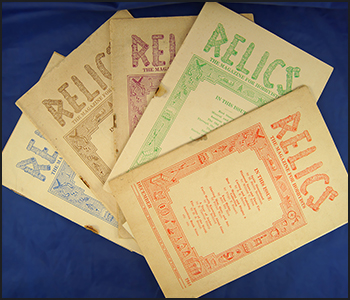 Hard to find! Set of 5 Relics Magazines from 1944 & 1945!