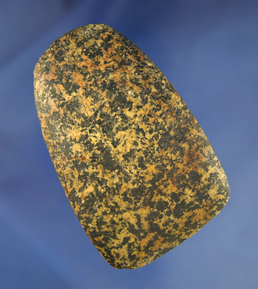 Highly polished and heavily patinated 3 3/4" Hardstone Celt found in Knox Co.,  Ohio.