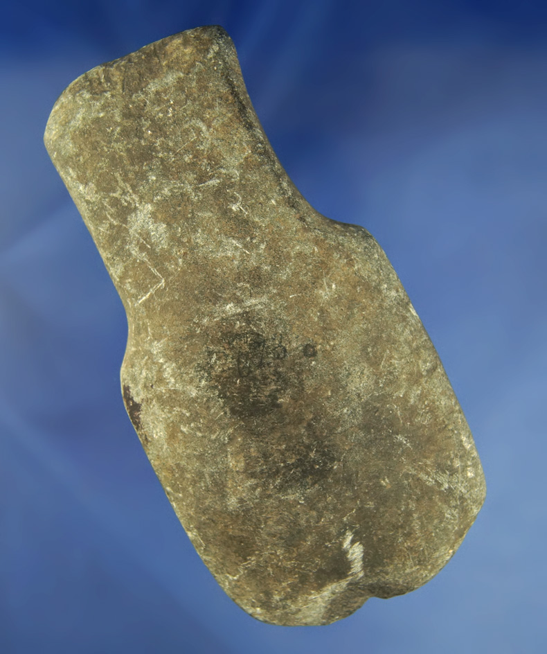 Rare style! 5 1/8" stemmed slate Celt found in Williams Co.,  Ohio.