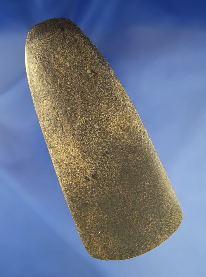 Well styled and nicely polished 5 1/2" Hardstone Celt found in Licking Co.,  Ohio.