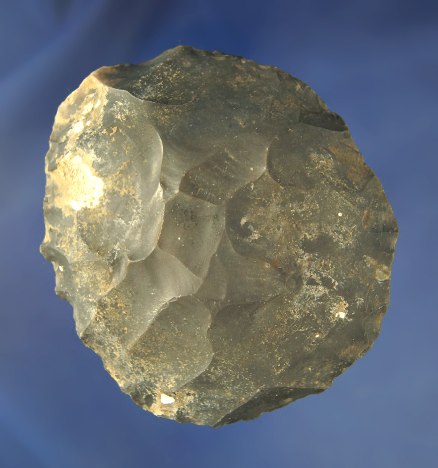 3 3/4" Hornstone Cache Blade found at the Crib Mound, Spencer Co., Indiana by Art Gerber.