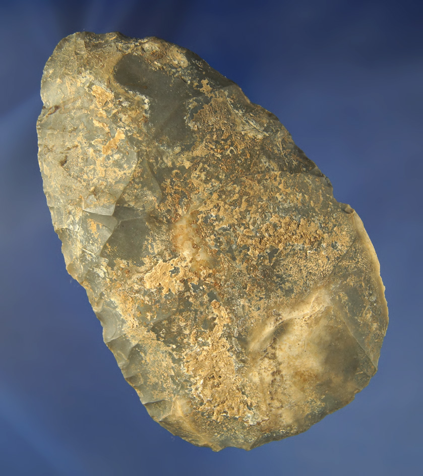 4 3/4" Hornstone Cache  Blade found at the Crib Mound, Spencer Co., Indiana. Art Gerber.