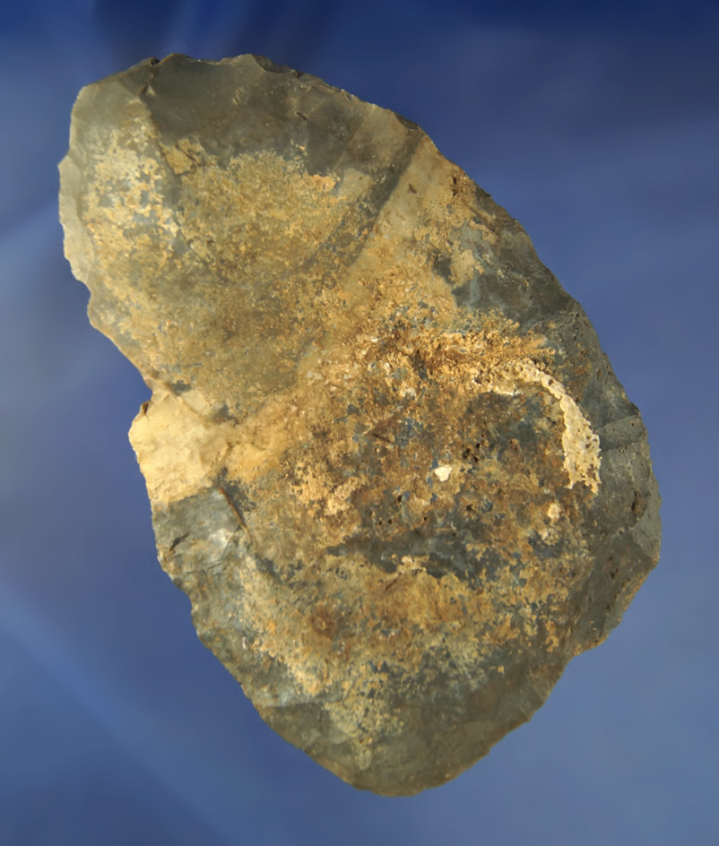 5 3/16" Hornstone Cache  Blade found at the Crib Mound, Spencer Co., Indiana by Art Gerber.