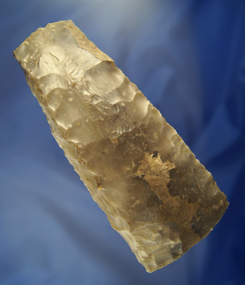 7 3/4" long Danish Flint Celt found in Denmark. Ex. Hooks collection.